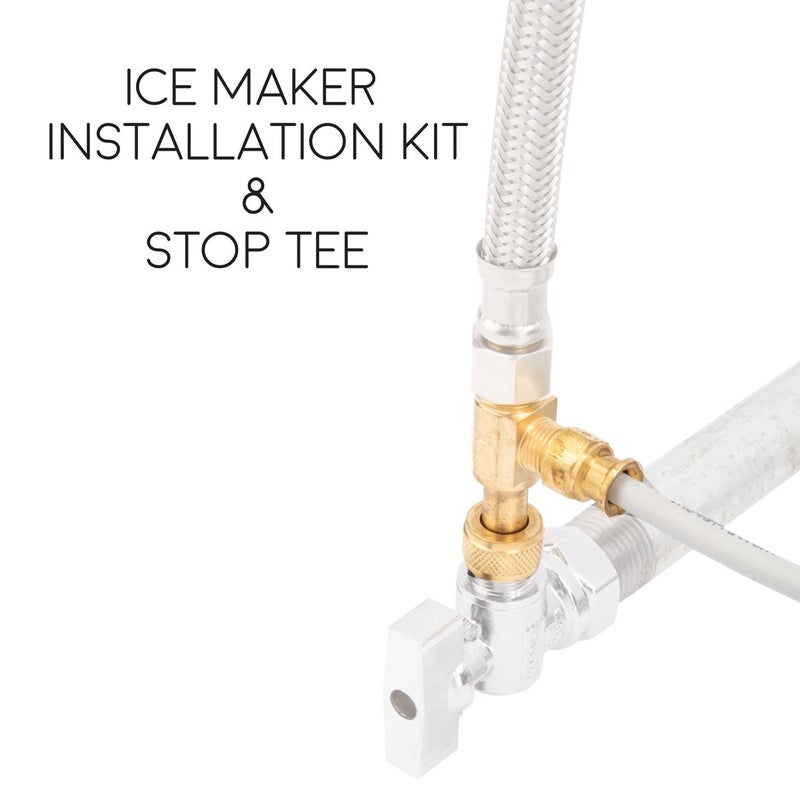 JS Jackson Supplies Ice Maker Installation Kit 25 Feet of PEX Tubing for Appliance Water Lines with Stop Tee, 1/4" Compression Fittings, for Potable Drinking Water - Image 3
